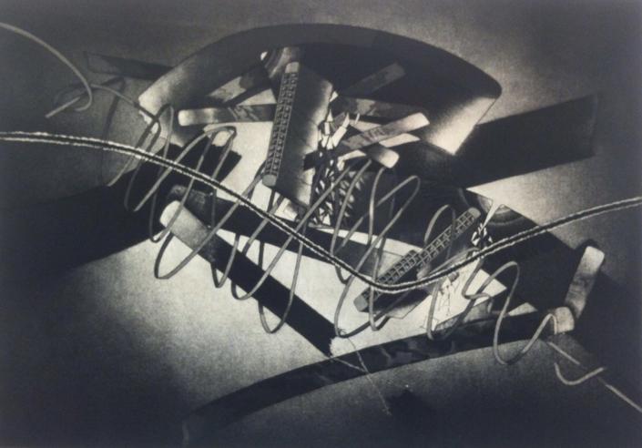 Giancarlo Pozzi, I falsi armonicanti, 1977, Incisione, 43x63 cm