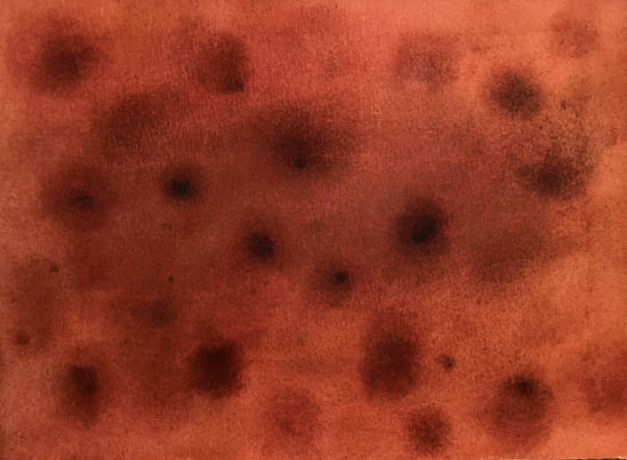 Misia de Angelis, Ritorni, 2018, acquarello su carta intelata, 28x38 cm