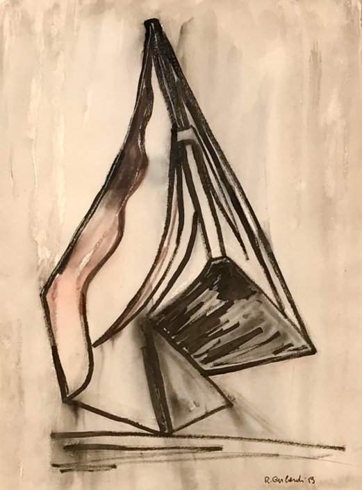 Rosalda Gilardi Bernocco, Senza titolo, tecnica mista su cartoncino, 70 x 50 cm